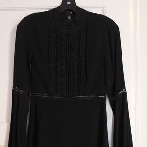 Black flattering mini dress
